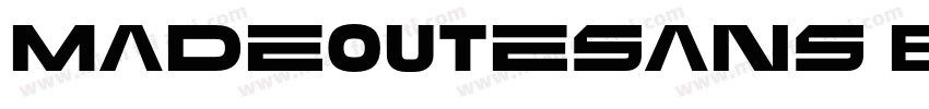 MadeOutesans Black字体转换